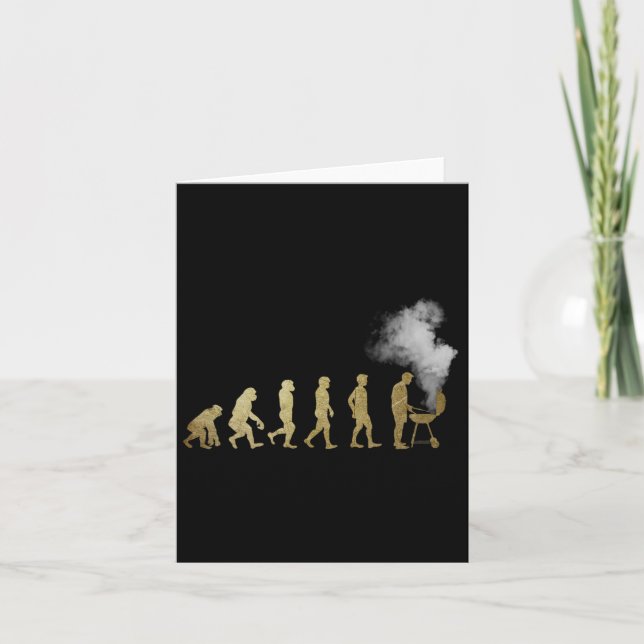 Evolution Of Grill Master - Grilling Gifts - I Do  Card (Front)
