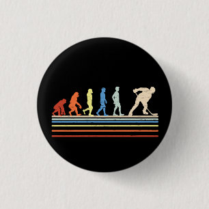 Evolution of Hockey 3 Cm Round Badge