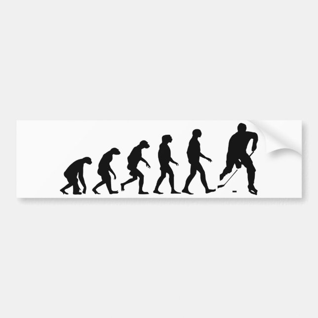 Evolution of Hockey Bumper Sticker (Front)