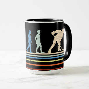 Evolution of Hockey Button Mug