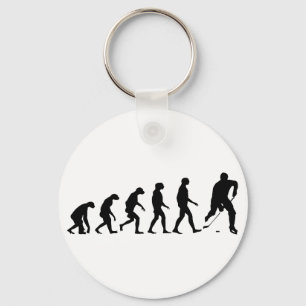 Evolution of Hockey Key Ring
