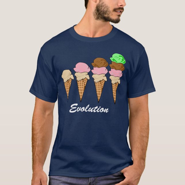 Evolution of Ice Cream T-Shirt (Front)