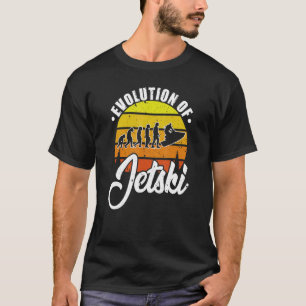 Evolution Of Jet Ski Retro  Water Sport Club Skiin T-Shirt