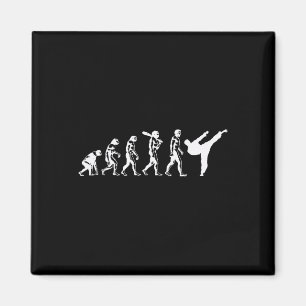 Evolution Of Karate Martial Arts Kickboxing Taekwo Magnet