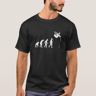 Evolution of Man and Pole Vaulting T-Shirt