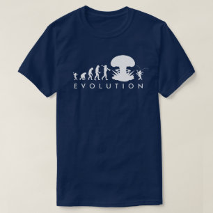 Evolution of Man & Cockroach Funny Evolution Chart T-Shirt
