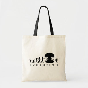 Evolution of Man & Cockroach Funny Evolution Chart Tote Bag