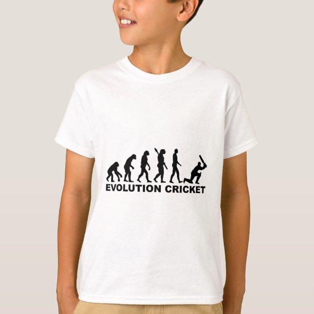 Evolution Of Man Cricket Shirt  (Front)
