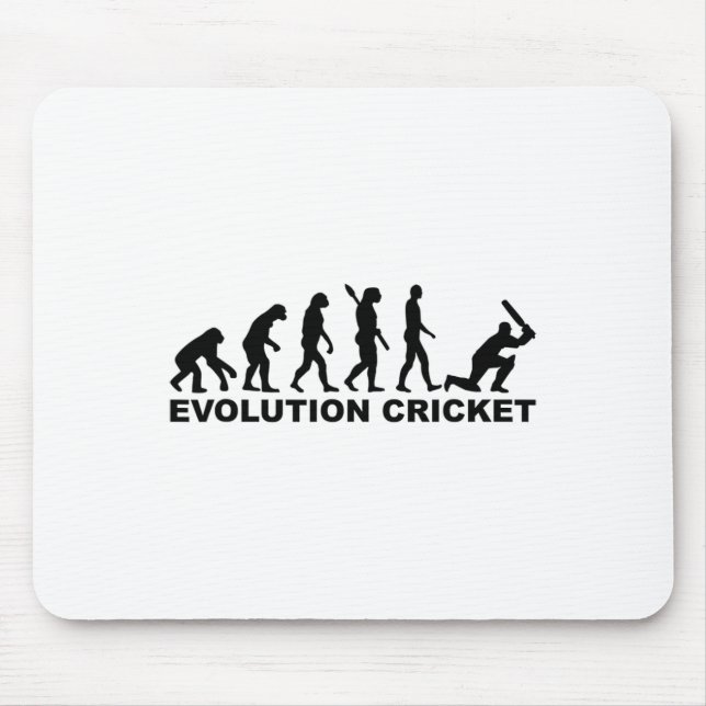 Evolution Of Man Cricket Shirt  Mouse Pad (Front)