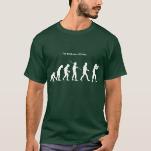 Evolution of Man (Green) Sattrical T-Shirt