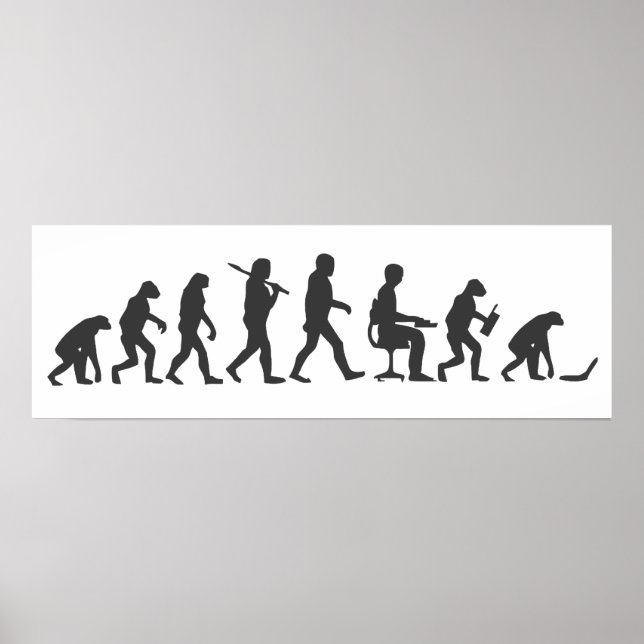 Evolution of Man Laptop Poster (Front)