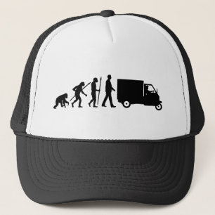 Evolution of man Piaggio Ape mini transporter Trucker Hat
