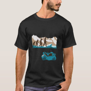 Evolution Of Man Scuba Diver Diving Dive Swimming T-Shirt