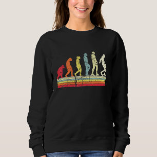 Evolution Of Man Skateboarding Vintage Skate Stree Sweatshirt