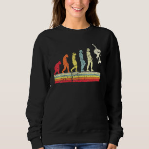 Evolution Of Man Skateboarding Vintage Skate Stree Sweatshirt