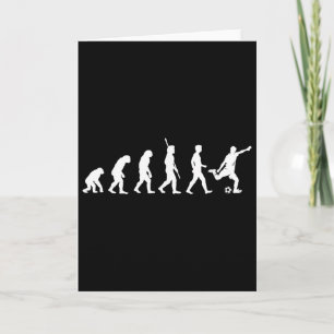Evolution Of Man - Soccer Lover Soccer Player  Card