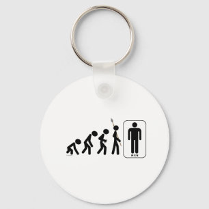 Evolution of Men Key Ring