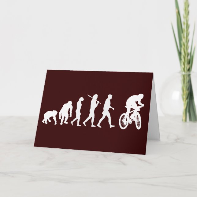 Evolution of mountain biking mountain bikers card (Front)