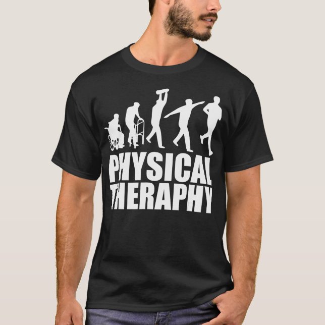 Evolution Of Physical Therapy Therapist T-Shirt (Front)