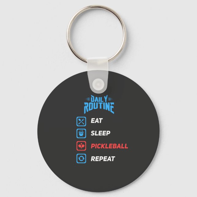 Evolution of Pickleball Key Ring (Front)