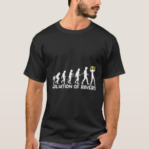 Evolution Of Ravers 90'S Rave Edm House Techno Smi T-Shirt