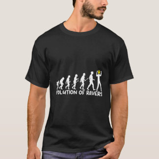 Evolution Of Ravers 90'S Rave Edm House Techno Smi T-Shirt