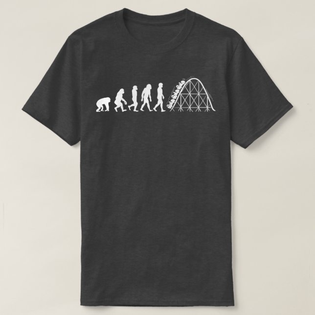 Evolution of Roller coaster 1 T-Shirt (Design Front)