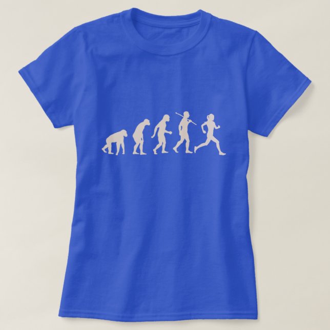 Evolution Of Running - Runner Dad Mum T-Shirt (Design Front)