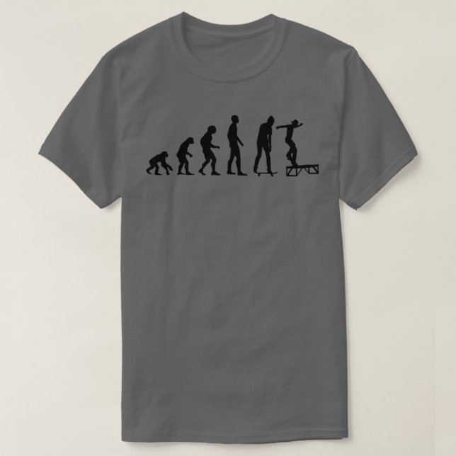 Evolution of skateboard T-Shirt (Design Front)