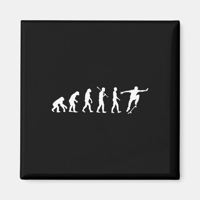 Evolution Of Skateboarder - Skateboarding Gift Shi Magnet (Front)