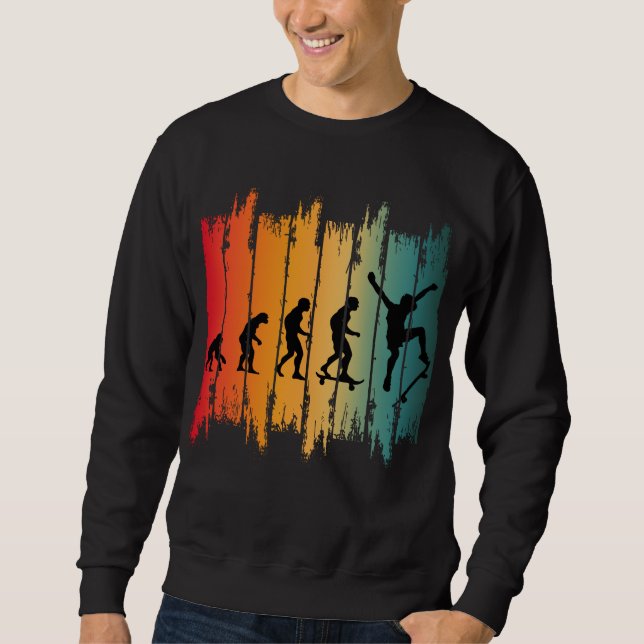 Evolution Of Skateboarding Skater Sweatshirt (Front)