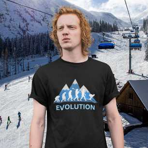 Evolution of Skiing T-Shirt