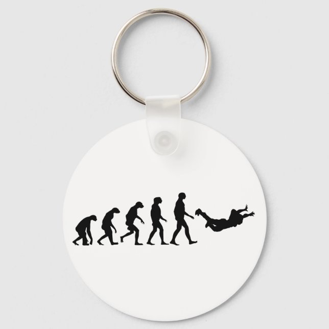 Evolution of Skydiving Key Ring (Front)