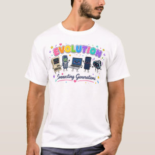 Evolution of Technology Connecting Generations T-Shirt