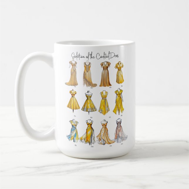 Evolution of the Cocktail Dress Coffee Mug (Left)
