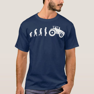 Evolution of the Farmer Funny Tractor Farming T-Shirt