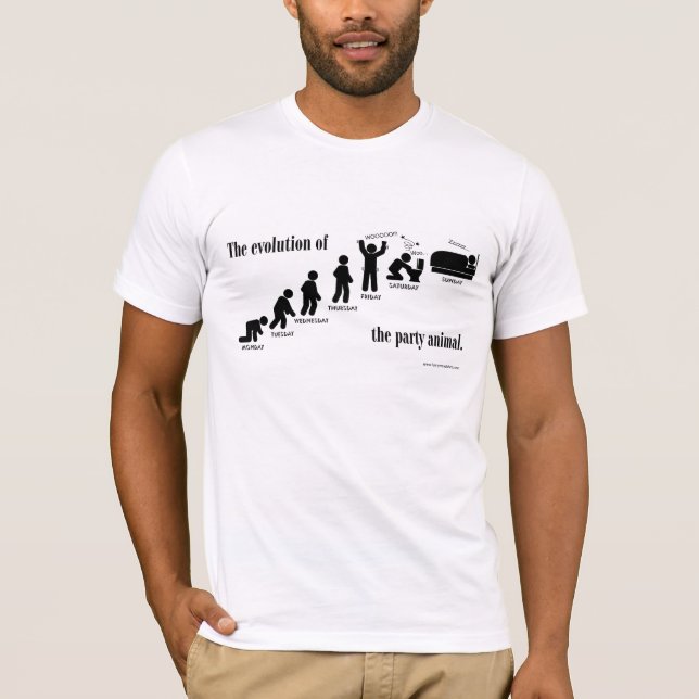 Evolution of the Party Animal T-Shirt (Front)