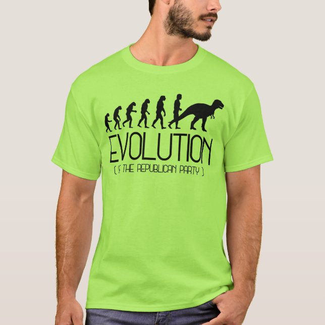 EVOLUTION OF THE REPUBLICAN PARTY T-Shirt (Front)
