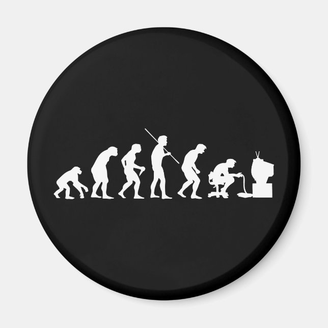 Evolution of Video Games Gaming Gamer Magnet (Front)