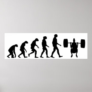 Evolution of Weightlifting Poster