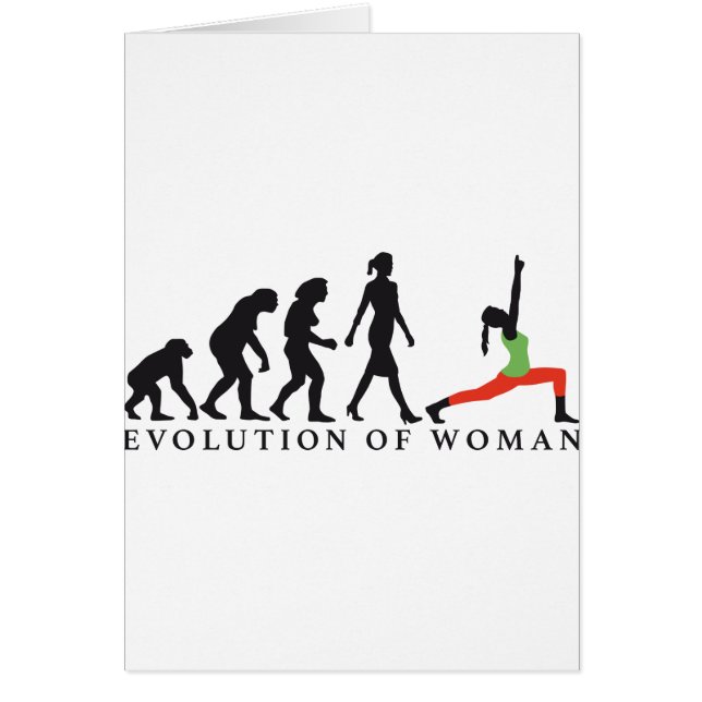 evolution of woman yoga position (Front)