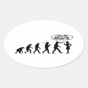 Evolution Of Women Pepper Spray - Funny Feminist Oval Sticker