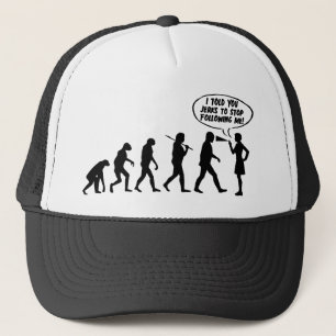 Evolution Of Women Pepper Spray - Funny Feminist Trucker Hat