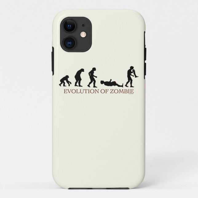 Evolution of Zombie Case-Mate iPhone Case (Back)