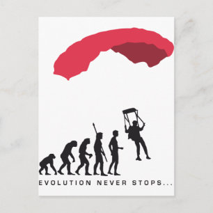 evolution Parachute Postcard
