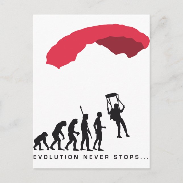 evolution Parachute Postcard (Front)