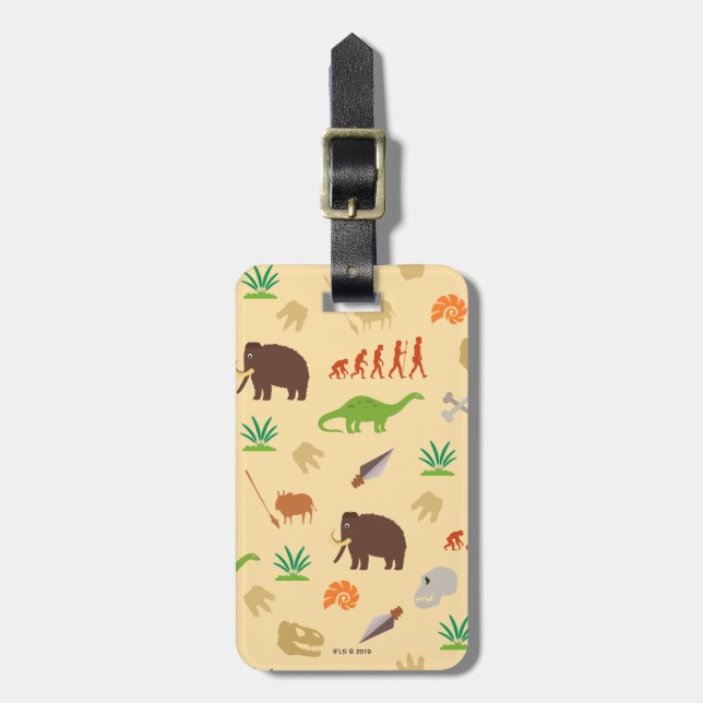 Evolution Pattern Luggage Tag (Front Vertical)