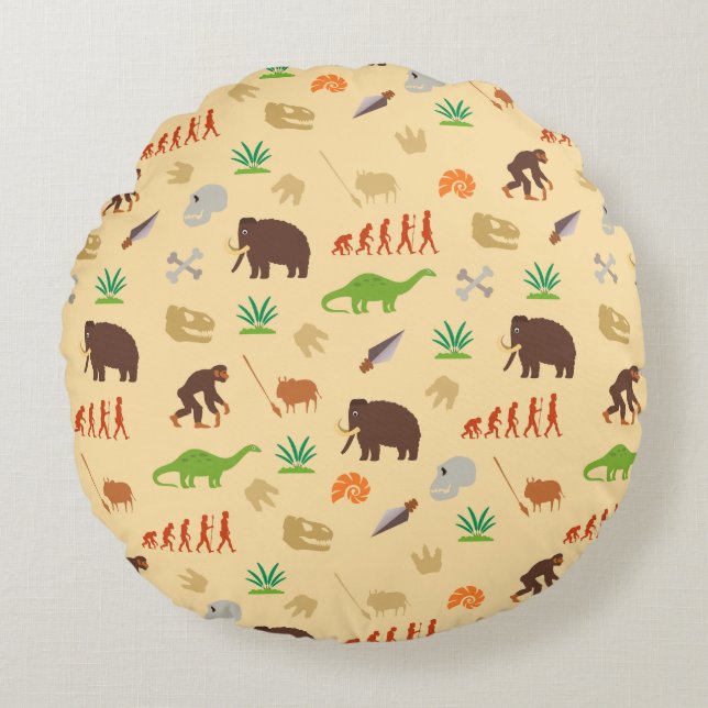Evolution Pattern Round Cushion (Front)