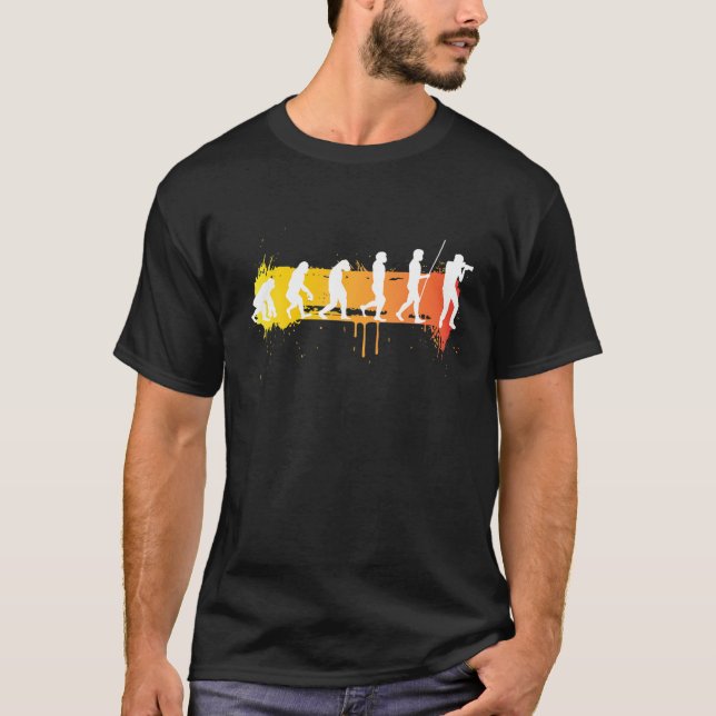 Evolution Photographer | Camera Photography Lovers T-Shirt (Front)