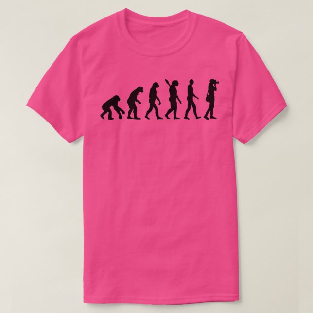 Evolution Photographer  T-Shirt (Design Front)